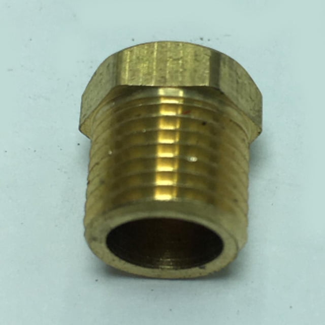 Conector de adaptador de tubo de rosca de enchufe de tubo de enchufe hundido de latón DYNWAVEMX Accesorio de manguera de rosca macho de latón