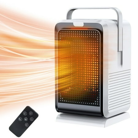 

Oil Burner Parts Portable Heater Desktop Heater Electric Heaters For Indoor Use Ceramic Fast Heat With Thermostat Quiet Portable Heater For Home Fireplace Metal Plug in for Car And Home Heater