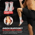 thumbnail image 5 of Special Essentials 1 Pair Ankle Brace for Men & Women: Relief for Plantar Fasciitis, Arch Support, Heel Spur Pain, Foot Swelling, Achilles Tendonitis, Ankle and Foot Compression Sleeve Sock, 5 of 7