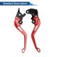 thumbnail image 5 of Palancas de freno y embrague cortas Unique Bargains para Yamaha YZF-R125 2014-2020, palanca de freno de manillar de motocicleta, aleación de aluminio, rojo sólido, 1 par, 5 of 6