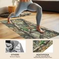 thumbnail image 4 of Forest Camo Branches Leaves Pattern Hot Yoga Mat Towel Non Slip for Hot Yoga - Quick-Drying Yoga Mat Cover with 4 Corner Pockets with Travel Bag - Hot Yoga Towel Non Slip 70"x26", 4 of 6
