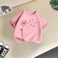 thumbnail image 5 of LUOGENLI T-Shirt pour Filles, Mode Mignonne Imprimée, Col Rond, Manches Courtes, Été Décontracté, Ample, Doux, Invité de Mariage, 8-10 Ans, 5 of 5