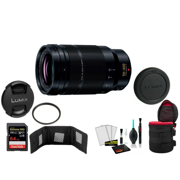 Panasonic Leica DG Vario-Elmarit 50-200mm F/2.8-4 ASPH. POWER O.I.S. Lens with Memory Card (International Model)