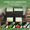 thumbnail image 5 of IKIMI 2 Drawer Lateral File Cabinets, Metal Lateral Filing Cabinet for Home Office, Wide Steel Storage Cabinet for Legal/Letter/A4 Size Files, Assembly Required, 5 of 7