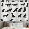 thumbnail image 2 of Orinice Dog Silhouettes Tapestry Wall Hanging Unique Style Graphic Tapestries for Home Decor 50x40inch, 2 of 6