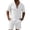 HGG260-White, variant on Yaoyar Men's Summer Linen 2 Piece Sets, Short Sleeve Loose Lapel Button Down Shirts & Shorts Vacation Beach Outfits