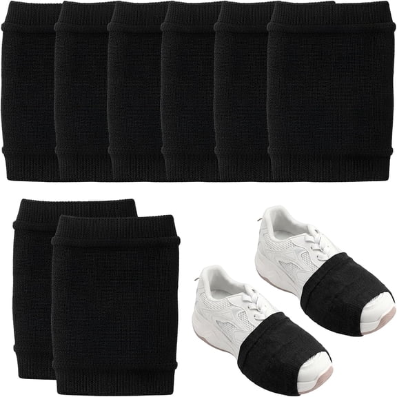 4 Pair Dance Shoe Covers Over Shoes Socks, Shoes Covers for Women Ballet Dancers Unisex Over Sneaker Shoe Socks for Dancing on Smooth Floors