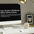 thumbnail image 4 of Analog Alarm Clock 4.5",Small Retro Desk Clock Battery Operated,Slient Metal Table Clock with Light for Living Room Decor,Bedroom,Bedside,Shelf, 4 of 7