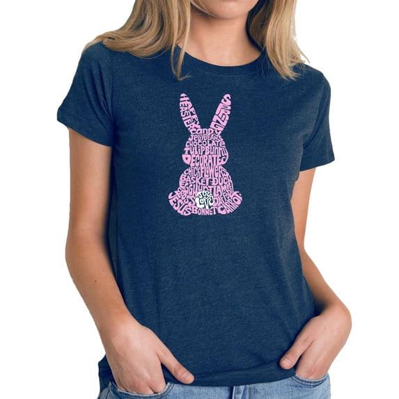 Women's Premium Blend Word Art T-shirt - Easter Bunny