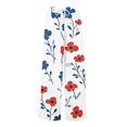 thumbnail image 5 of WTOBBY Women's Flowy Floral Wide Leg Pants with Adjustable High Waist Drawstring, Functional Pockets and Relaxed Casual Fit for Farmers Markets and Summer Festivities,White XL, 5 of 5