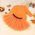 thumbnail image 2 of BENJAMJAM 0-3Y Outfit Newborn Outing Set Pumpkin Cartoon Long-Sleeve Printed Skirt Set, 2 of 6