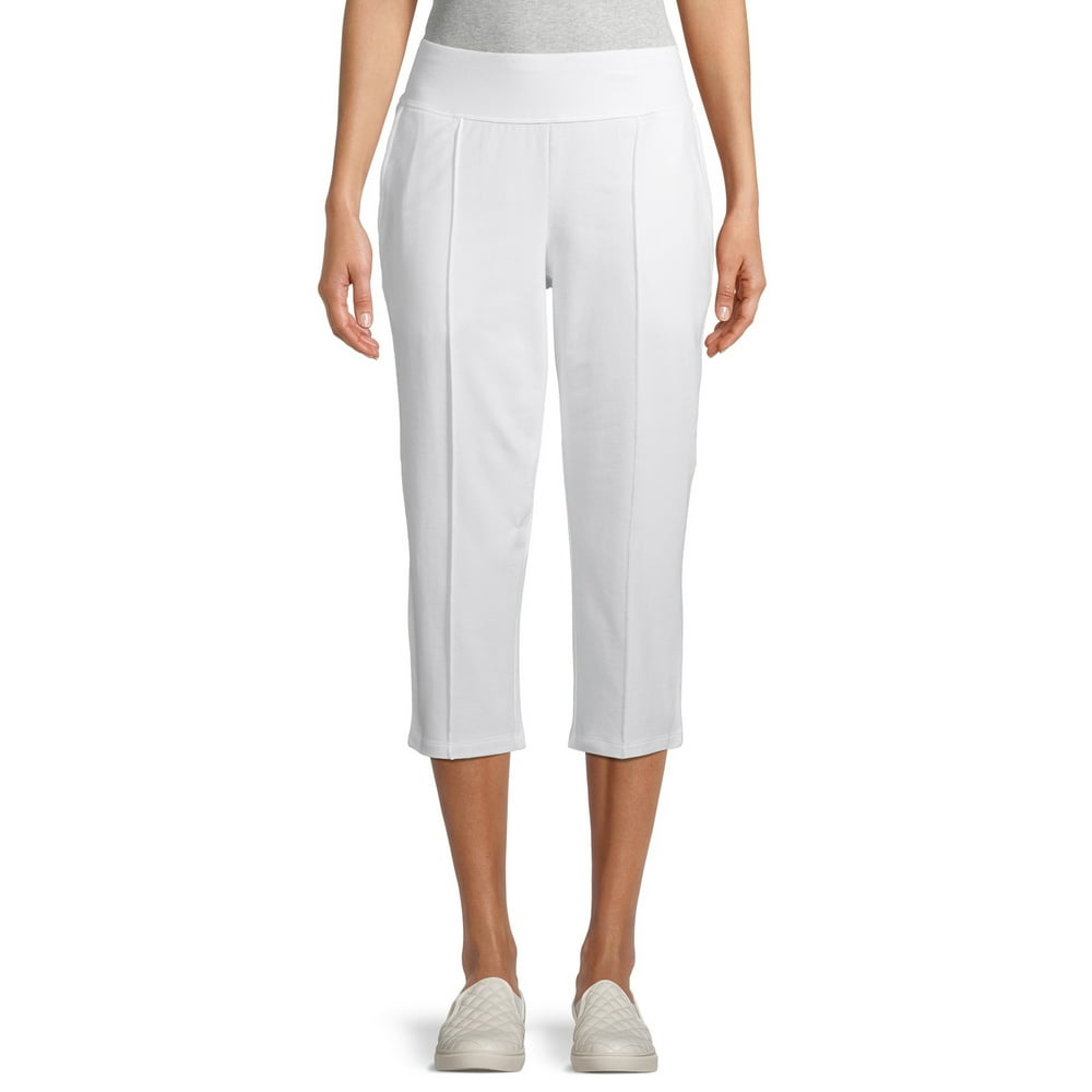 Time and Tru - Time and Tru Women's Knit Pull on Capri Pant - Walmart ...