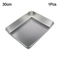 thumbnail image 2 of Mosiee High Quality Food Tray Serving Dishes Kitchen Kitchen Tool Rectangular Serving Decoration Stainless Steel Tray Plate, 2 of 9