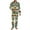 Aztec Ethnic Sunflower, variant on Jamaica Flag Mens Long Sleeve Pajamas Set Size 3XL Big and Tall Pajamas for Mens 2 Piece Long Pants Sleepwear Sets with Pockets Button Up Pajamas Jogger Nightwear
