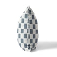 thumbnail image 4 of Checkered Blue Throw Pillow, 4 of 4