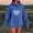 #283-Blue, variant on Ounisa Women's Blouse Casual Heart Print Long Sleeve Pullover Hoodie Sweatshirt Tops