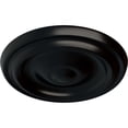 thumbnail image 3 of Ekena Millwork 9 5/8"OD x 1 1/8"P Maria Ceiling Medallion (Fits Canopies up to 1 3/4"), Hand-Painted Jet Black, 3 of 6
