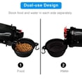 thumbnail image 3 of Cuencos plegables para botellas de agua de viaje para perros, color negro, contenedor de comida para mascotas 2 en 1 con cuencos plegables, cuencos de agua portátiles al aire libre para caminar,, 3 of 5