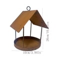 Birdhouse Bird Feeder Wrought Iron Hanging Vintage Design for Outdoor ...