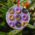 thumbnail image 4 of Crystal Glass Christmas Ornament Halloween Cute Donut Christmas Glass Decoration Autumn Halloween Unique Gift Idea Keepsakes Gifts for Women Men Friends, 4 of 7