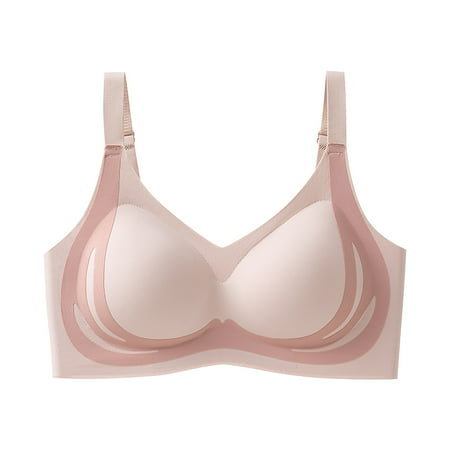 Super Gather Bra Soft Comfortable Gather Bra Wireless Bra Bra Women Lingerie Everyday Sports Bras  Bras with U-Plunge Neckline  Bras for Petite Frame Adjustments  Bras with Cooling Gel Technology