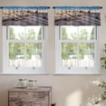 thumbnail image 2 of LALILO Kitchen Curtain Valance Sun Rock Tree National Park Rod Pocket Window Curtain 52"x 18" Set of 2, 2 of 7