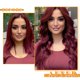 thumbnail image 4 of Extensiones de pelo YDDM con cinta adhesiva, 18 pulgadas, color burdeos, 100% pelo Remy, 4 of 7