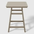 thumbnail image 2 of WestinTrends Outdoor 37" Counter Height HDPE Patio Square Bar Table, Weathered Wood, 2 of 7