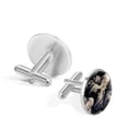 thumbnail image 3 of Praying Hands Elegant Dress Shirt Cufflink Set - Stainless Steel for Formal Attire - for Business Meetings, 3 of 6