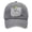 Gray, variant on Unisex Cotton Baseball Cap Stylish Retro Adjustable Cotton Cap Sun Protection Hat