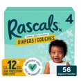 thumbnail image 1 of Rascals Premium Absorbent Baby Diapers, Size 4, Small Carton, 56 Count, 1 of 8