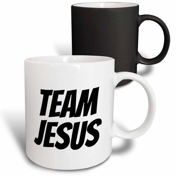3drose, Quote Team Jesus, 11oz Magic Transforming Mug