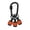 Orange, variant on Bit Holder Key Chain Screwdrivers - Railer Heavy Duty 1/4" Hex Soft Ball Grip Bit Holders & Secure Keychain Carabiner. HVAC Tools w/Quick Release For Nut Drivers, Impact Driver & Drill Bits
