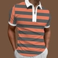 thumbnail image 2 of BOBOGOJP Men's Short Sleeve Classic Shirt Button Down Short Sleeve Linen Shirts for Men,Pink XL, 2 of 5