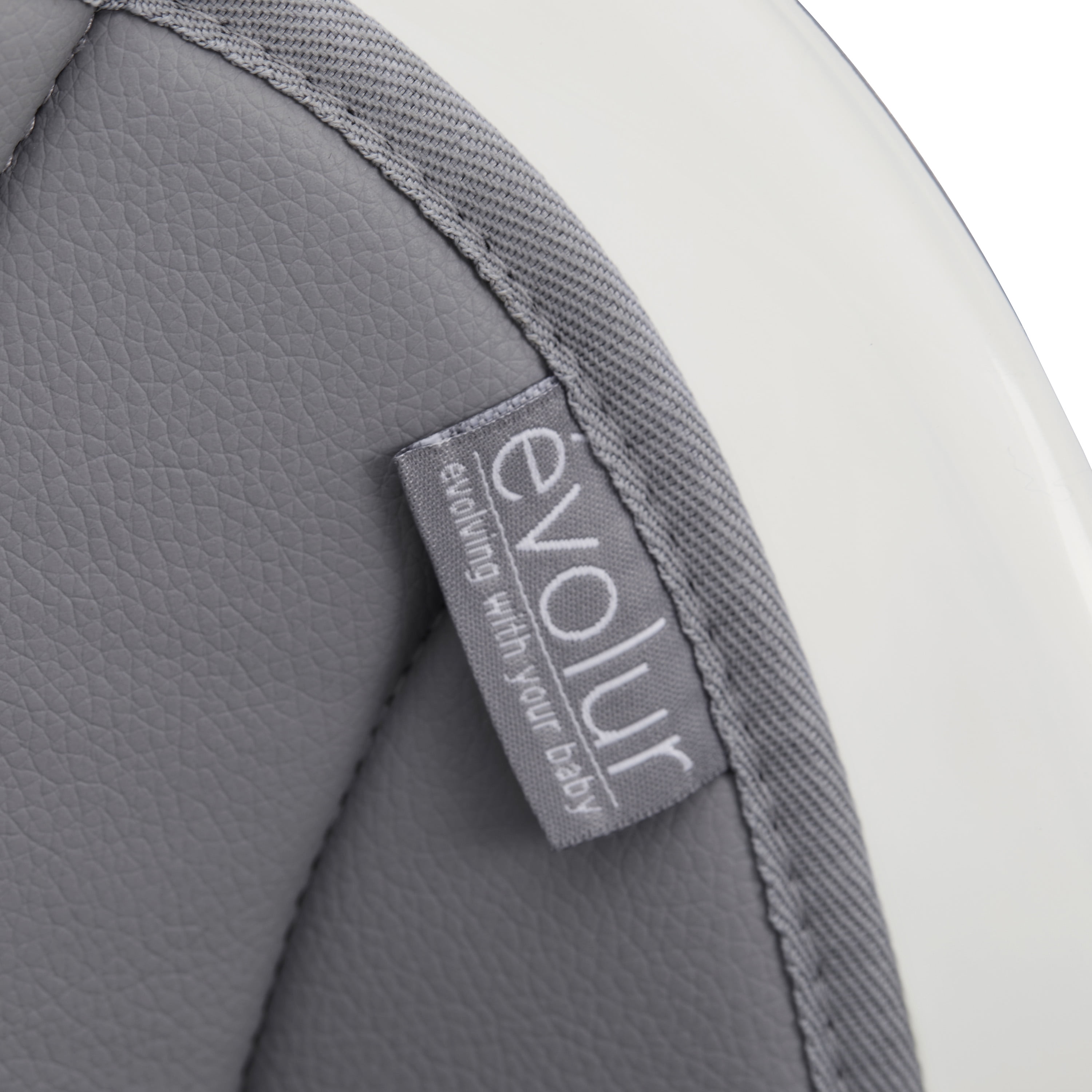 Evolur Bloom High Chair Storm Gray, 360° Rotating Seat, Easily Converts to Adult Stool, Adjustable Foot Rest, Adjustable & Removable Tray Baby High Chair