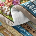thumbnail image 6 of Bible Blanket Religious Gifts for Women God Says You Are Beautiful Throw Blanket Christmas Faith Gifts for Christian Women Jesus Gifts for Woman Bible Verse Throw and Blanket for Godmother, 6 of 7