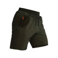 thumbnail image 5 of BXINGOHAI Mens Sweat Shorts Athletic Casual Jogger Shorts with Zipper Pockets Army Green,XL, 5 of 6