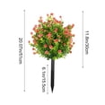 thumbnail image 3 of Decoración del hogar, decoración de habitaciones, decoración de paredes, flores artificiales falsas para exteriores, paquetes de decoración de plantas artificiales de seda, aspecto de flores realistas, 3 of 6