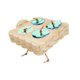 thumbnail image 1 of Comedero de madera para pájaros, juguete para masticar loros, soporte interactivo para percha de pájaros cuadrado, 1 of 9