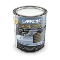 Fibre glass Evercoat METAL-2-METAL 100889 Aluminum Filled Body Repair Filler, 1 qt Can, Metallic Grey, Paste