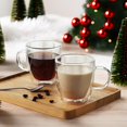 thumbnail image 3 of Tazas de vidrio grandes CNGLASS de 500 ml, de doble pared, set de 4, 3 of 7