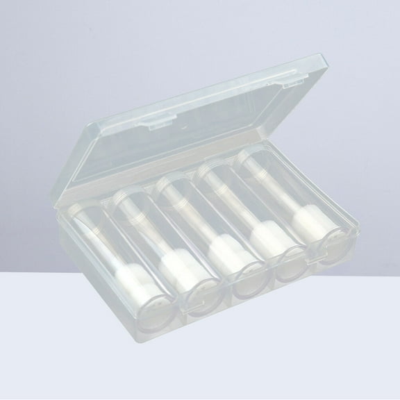 WHAMVOX 6Pcs Quarter Size Coin Tubes for Coin .18x0.79x0.16in