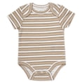 thumbnail image 4 of Baby Essentials Baby Boy 6 Pack Short Sleeve Bodysuit Romper, Baby Outfit Set (9 months,Mommy Loves Me a Ton Grey Neutral), 4 of 13