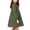 Army Green, variant on Krayuyo Girls Fall Dresses Ruffled Crew Neck Long Sleeve Casual Dresses Little Girls A-Line Dresses 2-10 Years