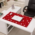 thumbnail image 3 of Long Mouse Pads for Desk,Red Christmas Deer Pattern Desk Mats on Top Of Desks, Desk Mouse Pad Extra Large with 3mm Non-Slip Base and Stitched Edge for Gaming,Office,Work,Home 31.5x15.7in, 3 of 5