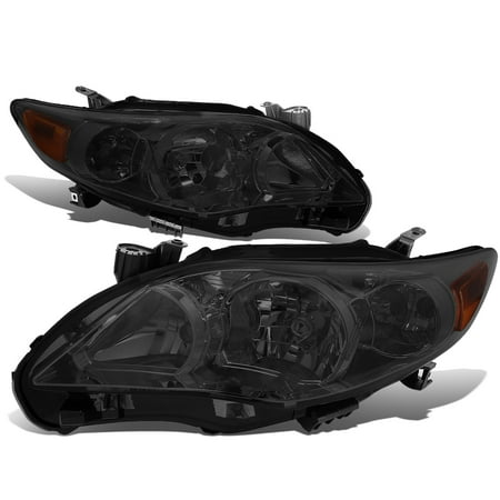 1997 Toyota Corolla Sedan - For 2011 to 2013 toyota Corolla Sedan Pair Smoked Housing Amber Corner Headlight Headlamp 12 Left+Right