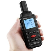 Electromagnetic Radiation Detector Professional 3 in 1 Handheld EMF Reader Portable EMF Meter with Sound Light Alarm Digital LCD EMF Tester Temperature Measure Reusable for Home