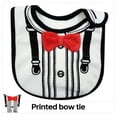 thumbnail image 2 of Baby Bibs 3 Pack, Gentleman Tuxedo & Suit Design, Soft Cotton, Snap Closure, Absorbent for Drooling, 2 of 5