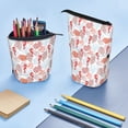 thumbnail image 4 of Xecao Tropical Corals Seahorse Print Telescopic Pencil Bag Pen Holder Pop Up Stationery Case Stand-up Retractable Transformer Bag Standing Organizer, 4 of 6