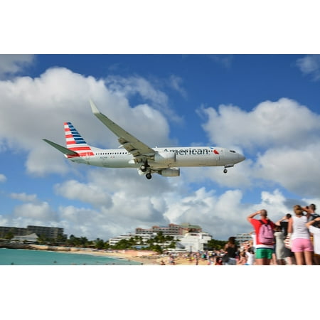 canvas print airplane boeing 737 plane aircraft aviation stretched canvas 10 x